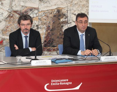Alfredo Peri, Assessore Regione Emilia Romagna - Andrea Zanlari, Presidente Unioncamere Emilia-Romagna