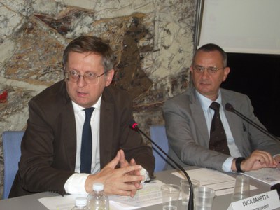 Da sinistra: Marco Filippeschi, Legautonomie - Luca Zanetta, Uniontrasporti 