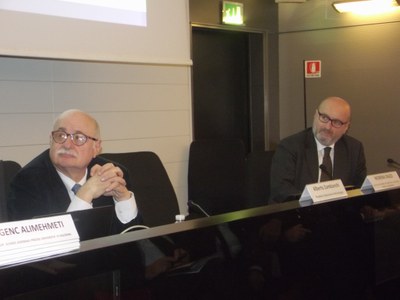 A destra: Moderatore Fabrizio Binacchi, giornalista, Direttore sede regionale RAI Emilia-Romagna
