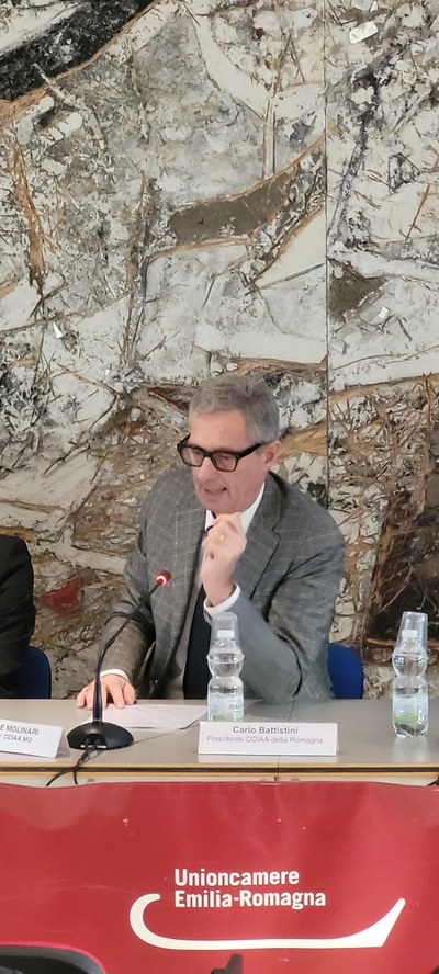 Giuseppe Molinari, presidente Camera commercio Modena