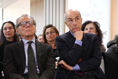 Da sinistra: Gino Cocchi Confindustria Emilia-Romagna Pierluigi Venturini Dipartimento Promozione e Marketing SIMEST 