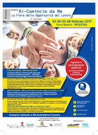 Ricomincio da me: fiera delle opportunità e del lavoro 