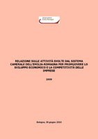 Copertina relazione attività camerale 2009