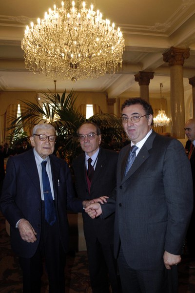 Enrico Stagni (primo presidente Unioncamere ER), Mario Bertolini e Andrea Zanlari