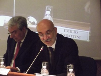 Da destra: Maurizio Torreggiani, Presidente CCIAA Modena - Giuseppe Roma, Direttore Generale CENSIS 