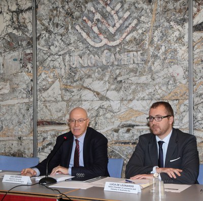 Da sinistra: Ugo Girardi, Segretario Generale Unioncamere ER - Luca De Leonardis, Camera di commercio in Australia