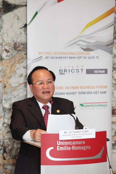 Le Thanh Cung, presidente provincia di Binh Duong