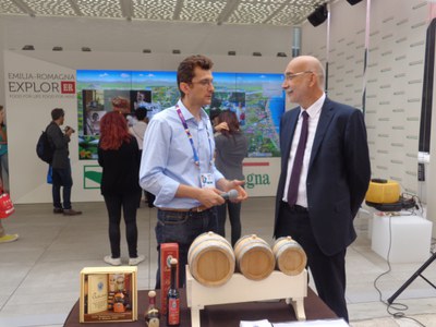 Maurizio Torreggiani - presidente Unioncamere ER, Giuseppe Pedroni -Azienda Agricola Pedroni 