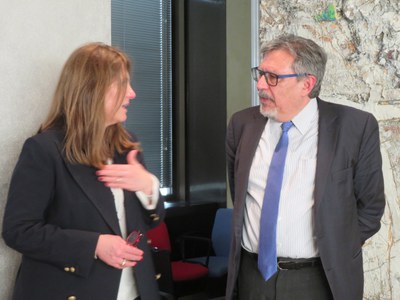 Francesca Puglisi, marketing e relazioni istituzionali Fiera di Bologna e Miralles 