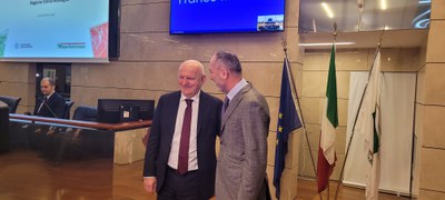 Da sinistra: Vincenzo Colla, Valerio Veronesi