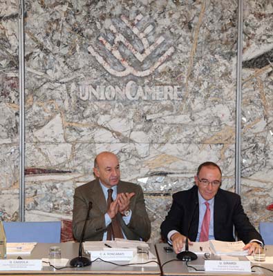 Carlo Alberto Roncarati Presidente Unioncamere Emilia-Romagna Ugo Girardi Segretario Generale Unioncamere Emilia-Romagna