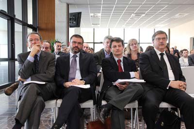 Ruben Sacerdoti Dirigente Regione Emilia-Romagna Matteo Beghelli Unioncamere Emilia-Romagna Alessandro Terzulli Responsabile Centro Studi Sace Romano Baruzzi Direttore ICE Bologna 