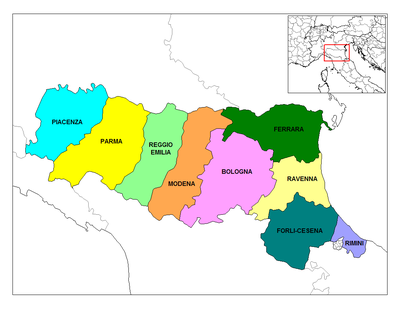 Emilia-Romagna provinces