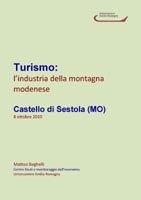 Turismo: l’industria della montagna modenese. Cover.